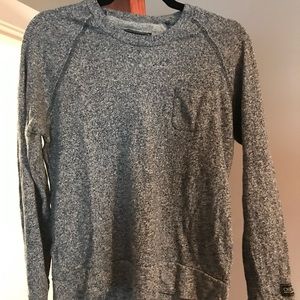 Men’s Obey Thin Sweater Grey SZ S